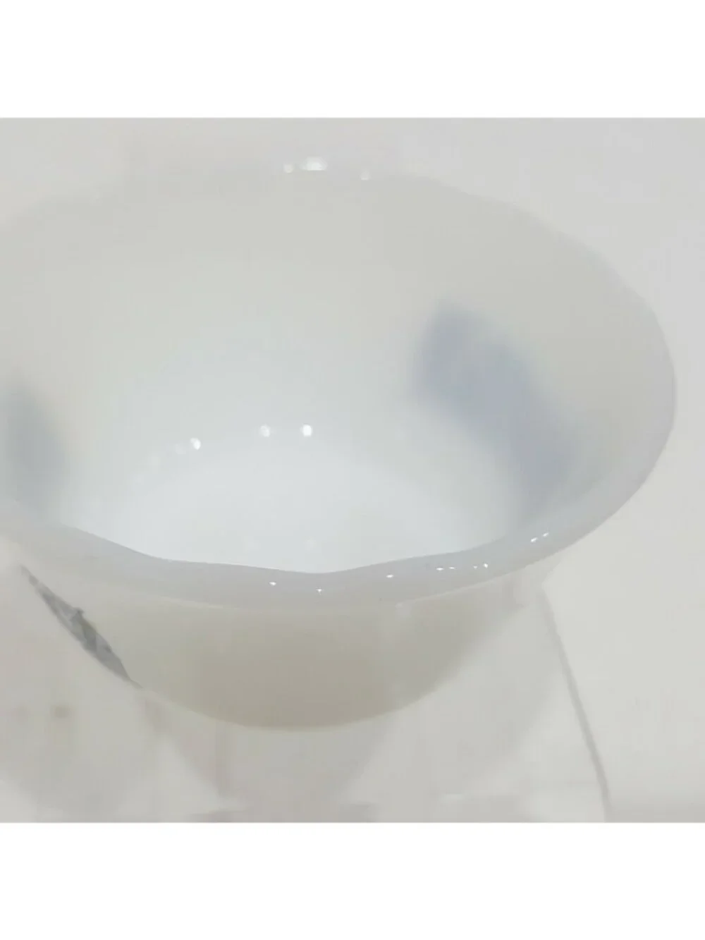Fire King Anchor Hocking Milk Glass Mini Bowl Currier & Ives Blue White #30